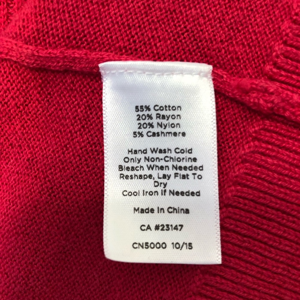 Talbots, dark pink long cardigan, size S - Picture 5 of 5